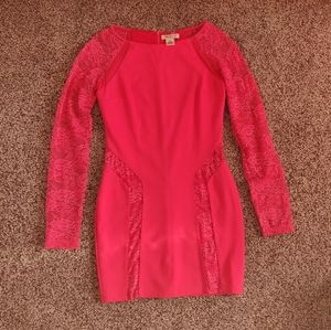 Hot Pink Lace Bodycon Formal Arden B Dress